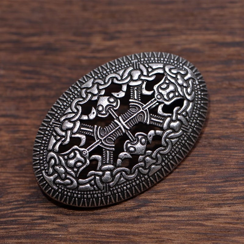 LANGHONG Norse Viking Brooch For Men Turtle Brooch Talisman Jewelry, Gift For Men - Image 3
